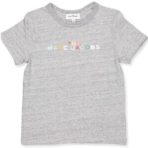 The Marc Jacobs Boys Gray Logo Print Cotton T-shirt size 4